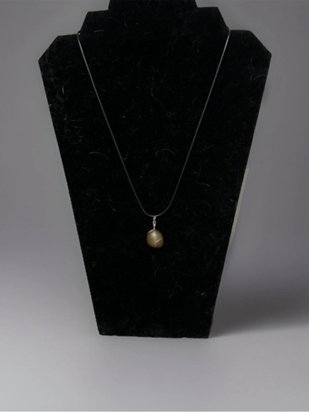 Brown agate necklace with leather cord  #agate #jewelry #fairy #boho